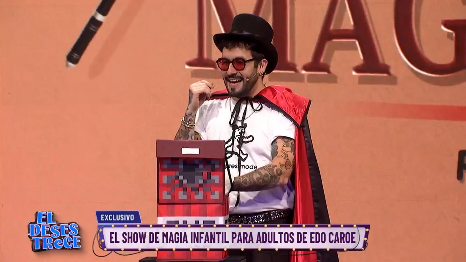 Así fue el show de magia infantil para adultos de Edo Caroe en El Desestrece