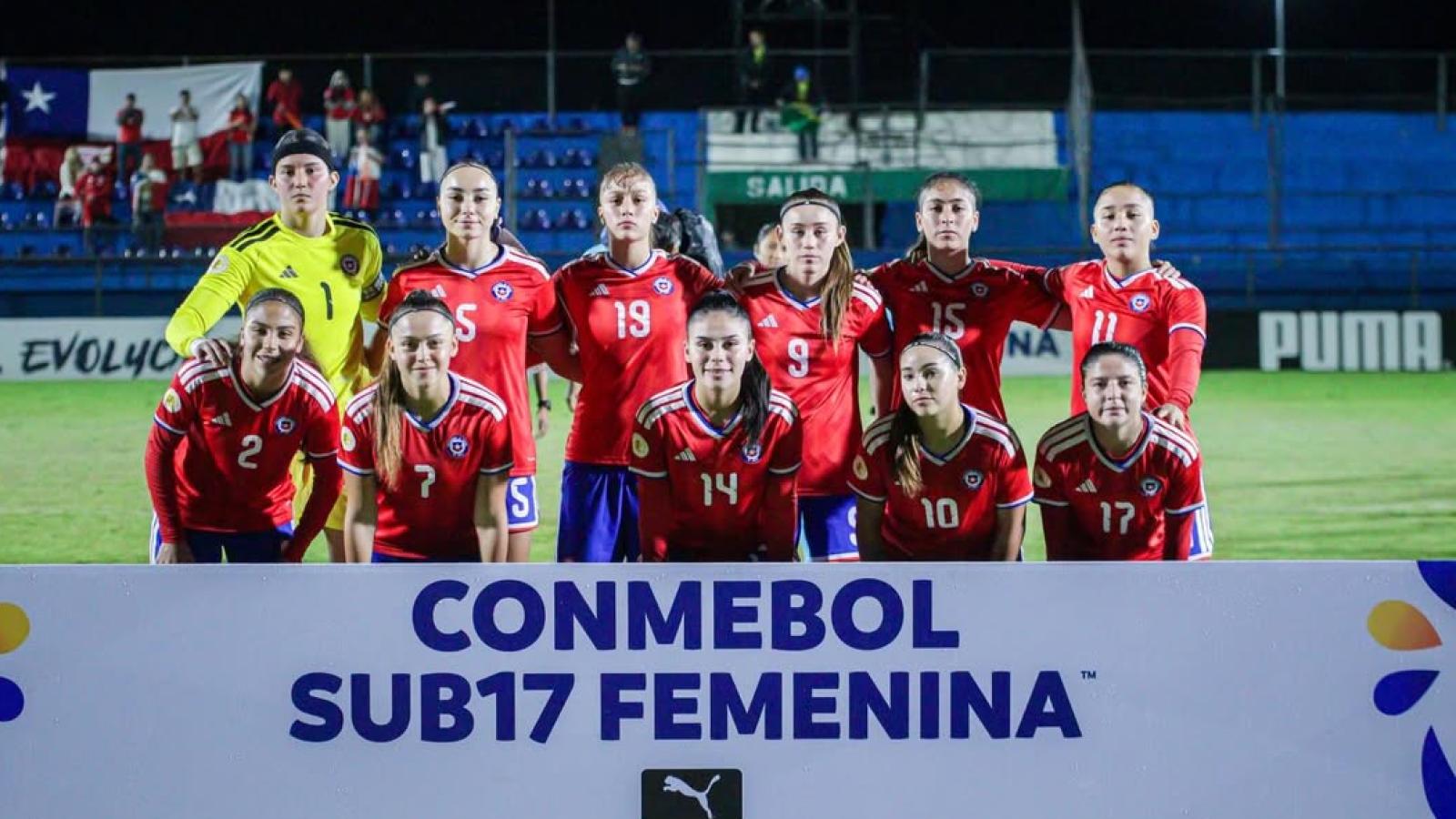 El equipo femenino de Chile Sub 17 / La Roja