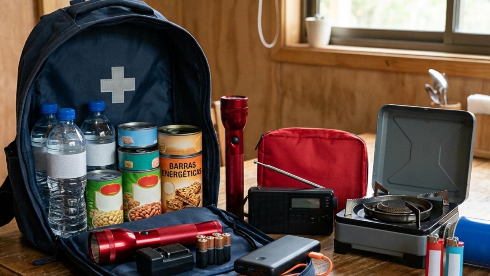 Kit de emergencia - Foto creada con IA