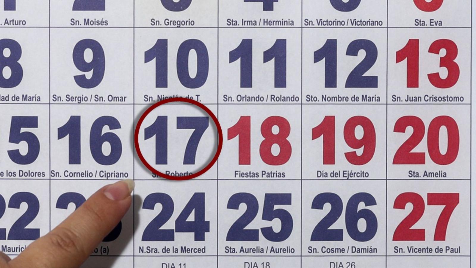 17 de septiembre podría ser feriado - Créditos: Agencia Uno