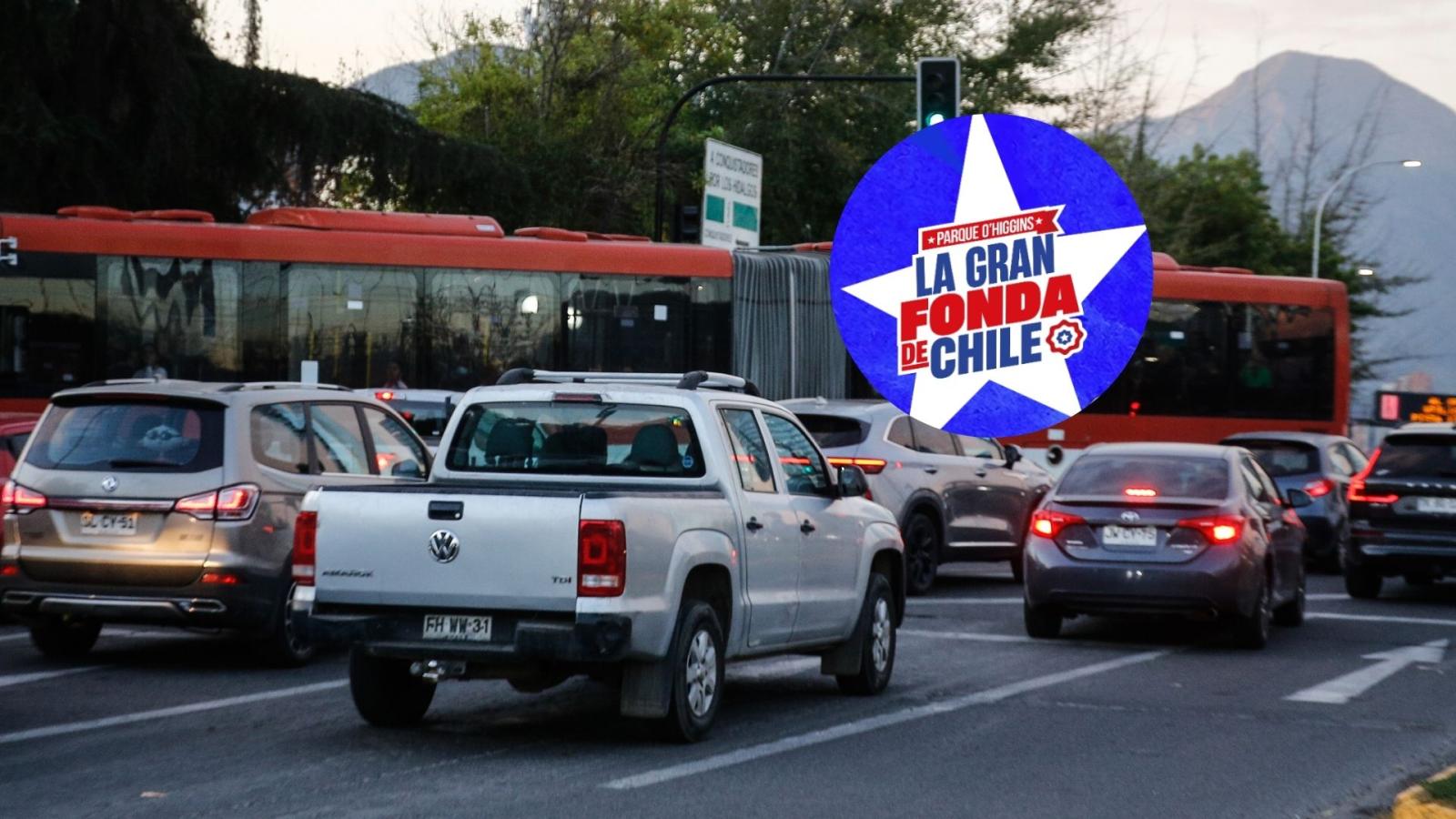Cortes y desvíos por "La gran fonda de Chile" - Créditos: Agencia Uno