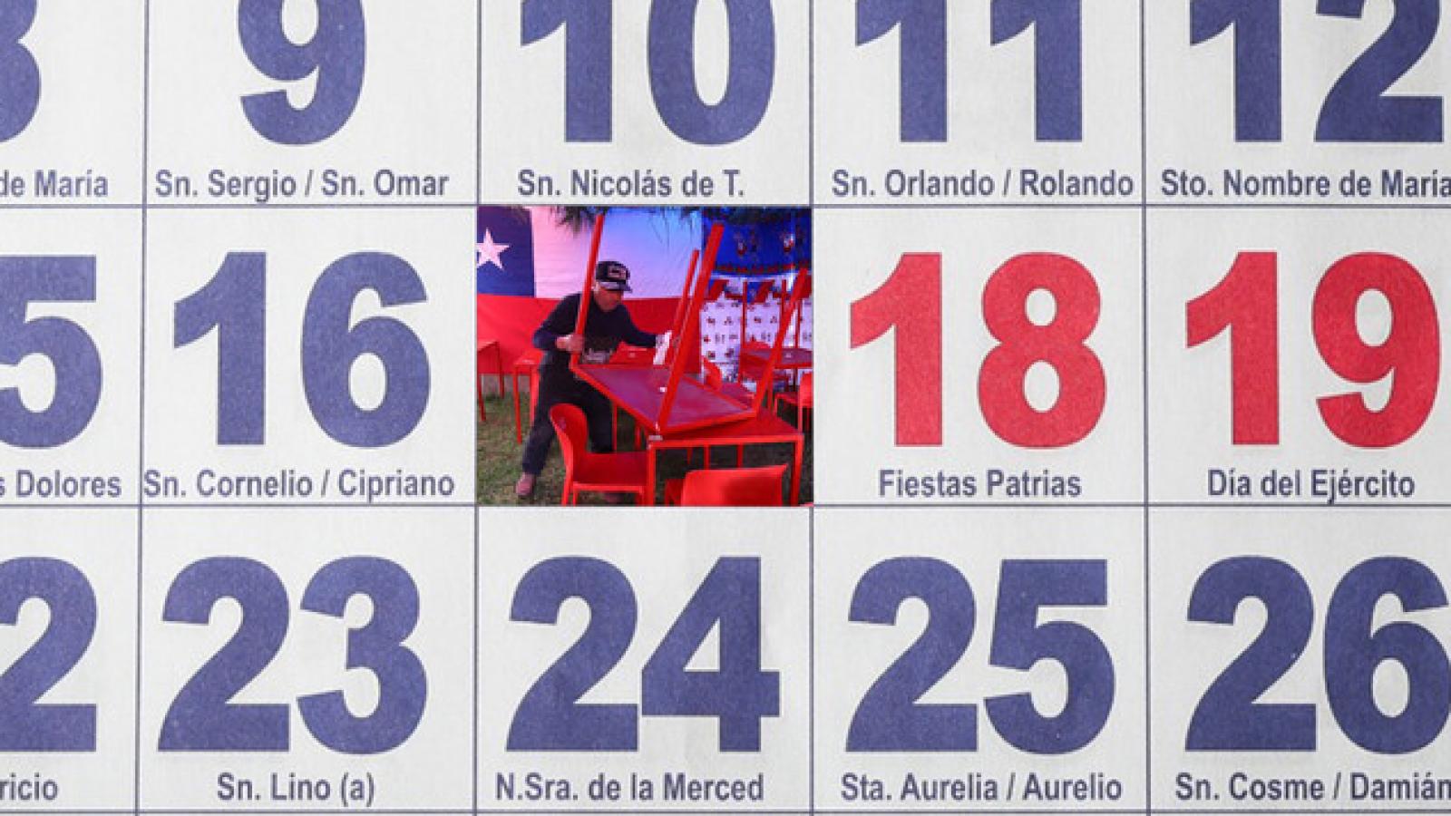 Calendario de Fiestas Patrias / Agencia Uno