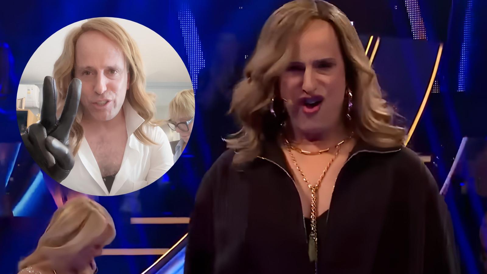 El humorista sorprendió con su imitación de Diana. 