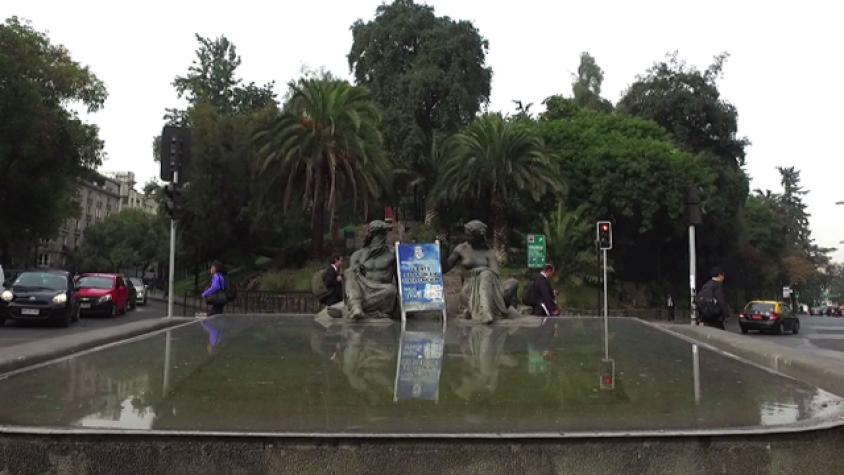 José Miguel De La Barra a los pies del Santa Lucía