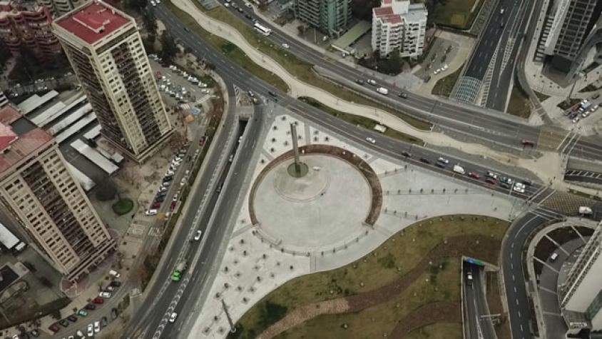El cruce de Av. Kennedy con Américo Vespucio