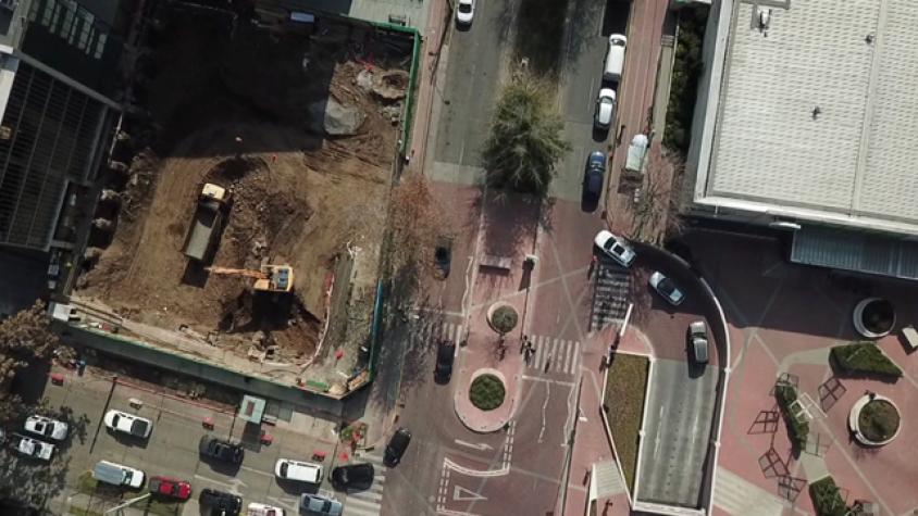 La construcción de una plaza en Candelaria Goyenechea 