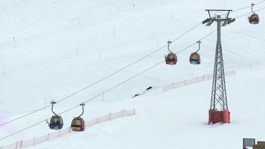 El camino para llegar a Valle Nevado