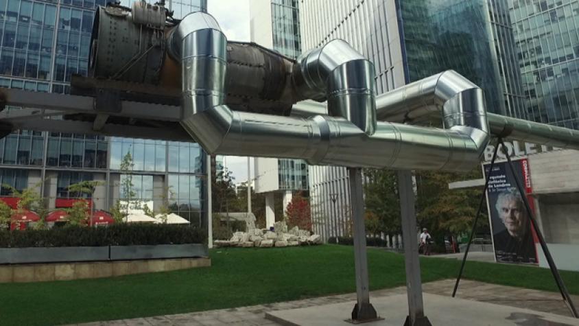 La primera obra de la exposición “Surge” en CorpArtes