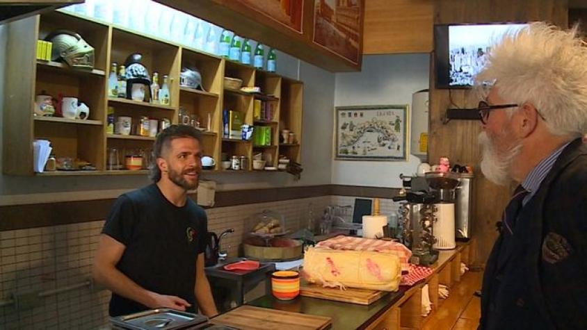 Conocimos un italiano experto en panini muy simpático