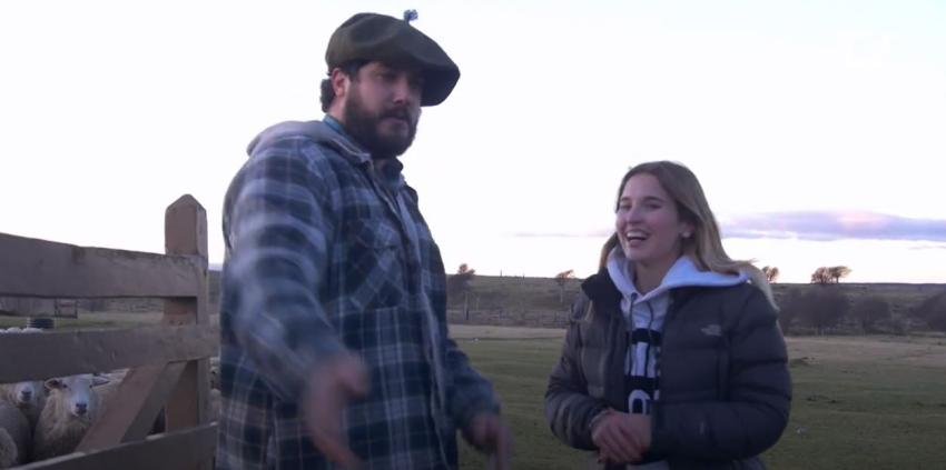 ¡Alerta de ternura! Belén Soto arreó unas ovejas muy especiales en la Patagonia