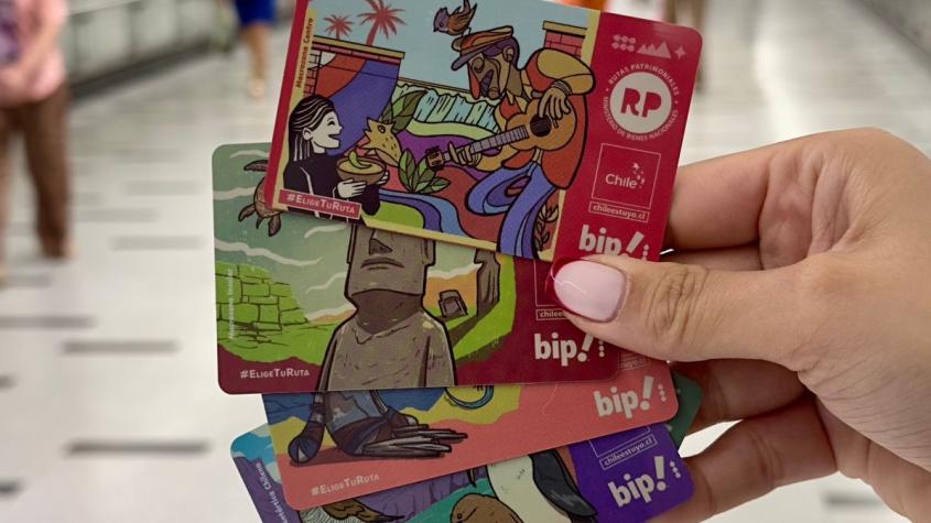 Con Pudú, pingüinos y moáis: Metro de Santiago presentó nuevas tarjetas Bip! inspiradas en macrozonas de Chile 