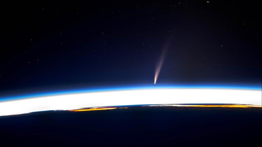 Cometa G3 Atlas. Por: Usuario de X @astro_Pettit