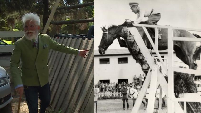 Federico Sánchez y Marcelo Comparini encontraron el monumento al chileno récord mundial de salto alto ecuestre en Santiago