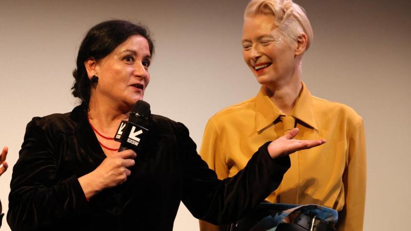 Tilda Swinton y Catalina Saavedra.
