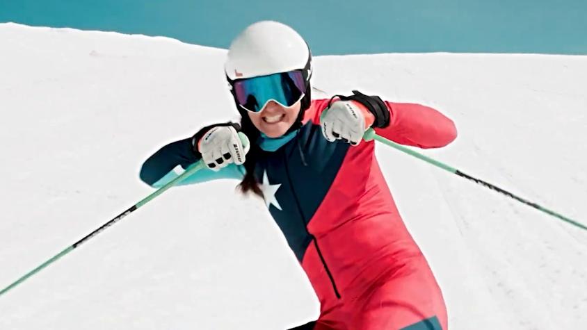 Stephanie Joffroy, joven deportista y destacada esquiadora en Ski Cross