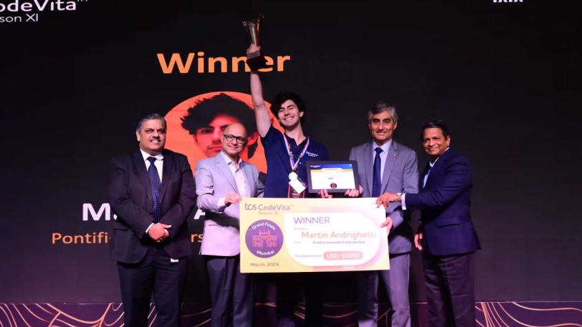 Campeón mundial de programación fue invitado por el Gobierno de Chile a visita oficial a India - TCS CodeVita