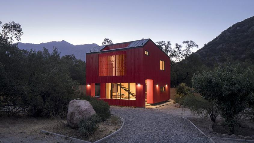 Casa La Roja en San José de Maipo. Créditos: Oh! Stgo. 