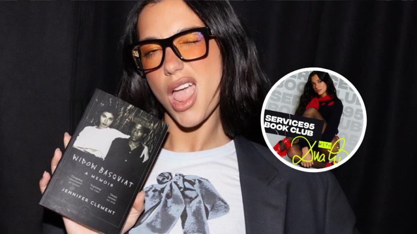 Dua Lipa sostiene un libro. Créditos: Instagram de Dua Lipa