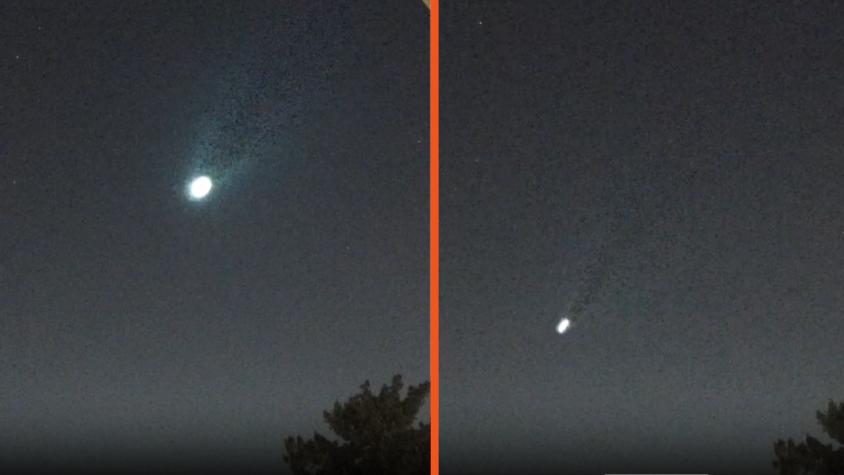 Imagen del bólido captada por Verdeptune en X. Créditos: X. 