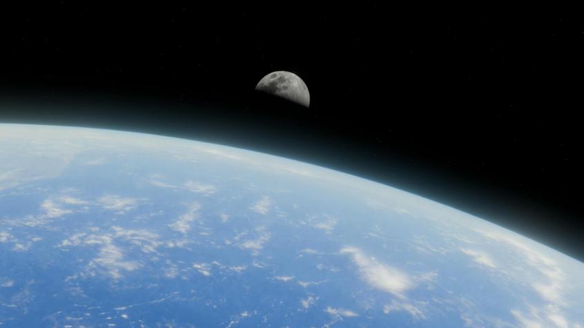 Imagen de la Tierra y la Luna vista desde el espacio. Créditos: Pexels