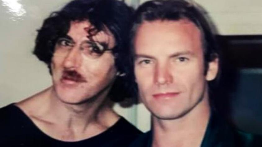 Charly García y Sting en Argentina en octubre de 1988. (La Voz/ Archivo)