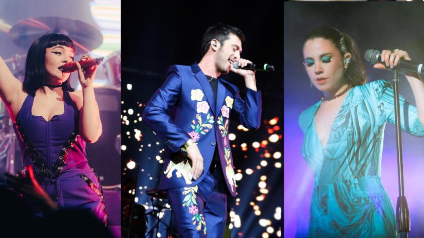 Cancamusa, Gepe y Javiera Mena. Créditos: Instagram y Agencia Uno. 