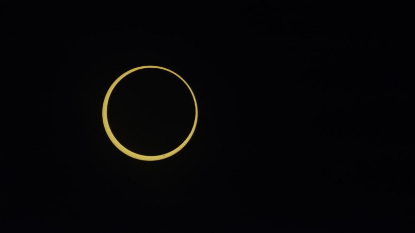 Eclipse solar anular del año 2024. Créditos: ATON