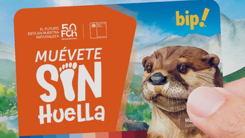 Nueva tarjeta Bip del Huillín. Créditos: Instagram Metro de Santiago 