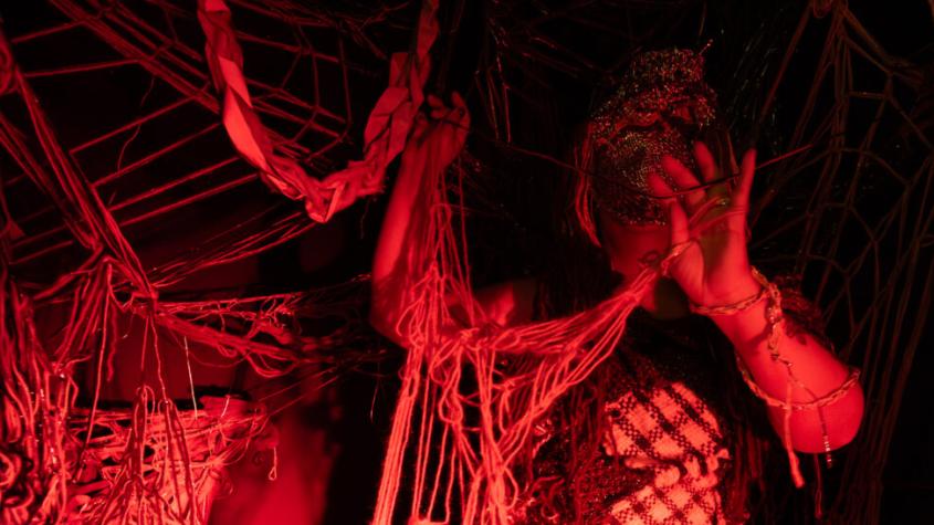 Aracne, Colectivo La Curva. Artes visuales Usach.