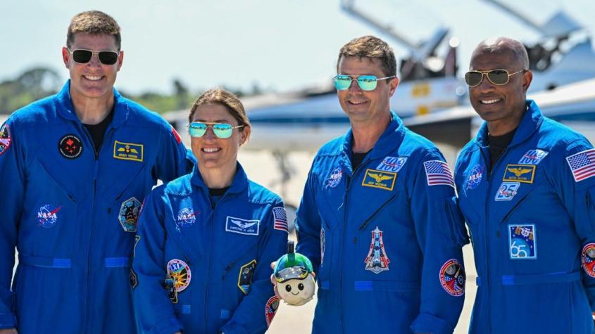 4 astronautas del Artemis II. Créditos: AFP. 