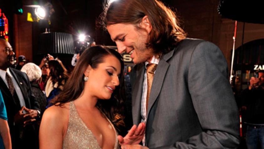 Ashton Kutcher coquetea con actriz de Glee