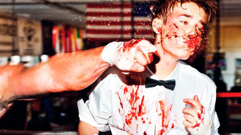 ¡Justin Bieber peleando en un ring!