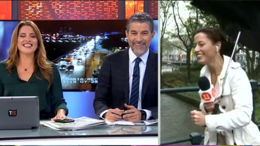 El divertido chascarro de Coni Santa María durante las noticias