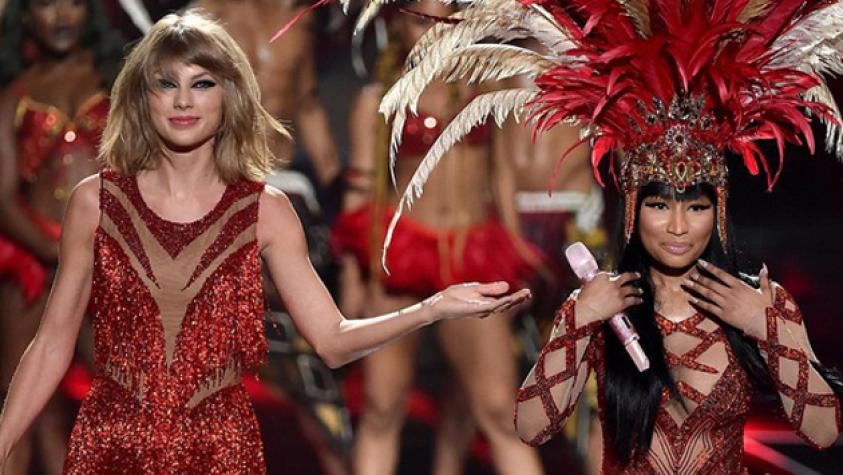 Nicki Minaj y Taylor Swift terminaron su pelea en el escenario de los VMA´s