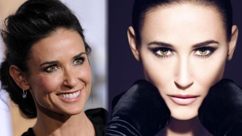 Excesivo photoshop en campaña publicitaria de Demi Moore