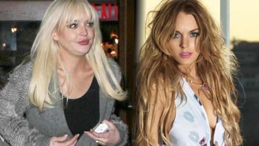 Lindsay Lohan sorprendió con su rostro abultado