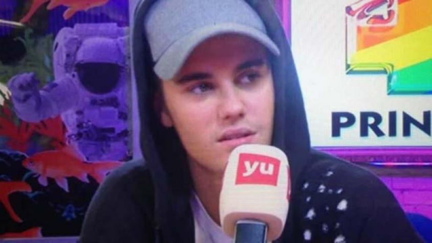 Justin Bieber deja una entrevista en vivo