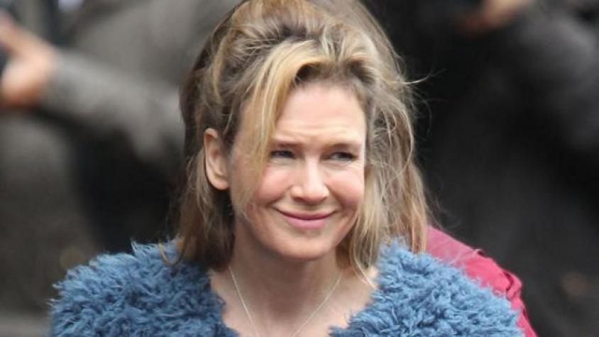 Filtran nuevas fotos de Renée Zellweger caracterizada de Bridget Jones