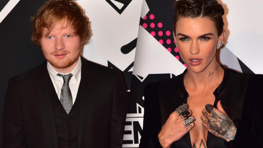 Ed Sheeran y Ruby Rose se robaron las miradas en los MTV EMA 2015