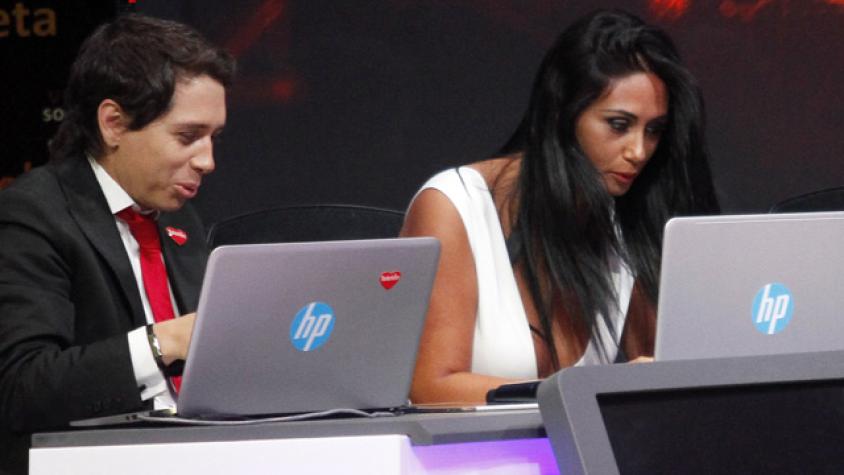 El escote de Pamela Díaz distrajo a Karol Dance