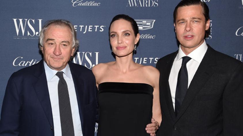 El efusivo amor de los Pitt-Jolie por Robert De Niro