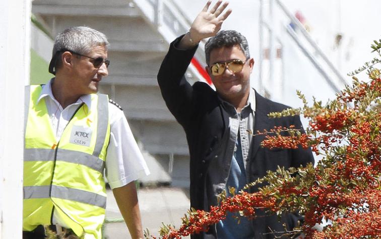 Alejandro Sanz llegó a Chile en su jet privado