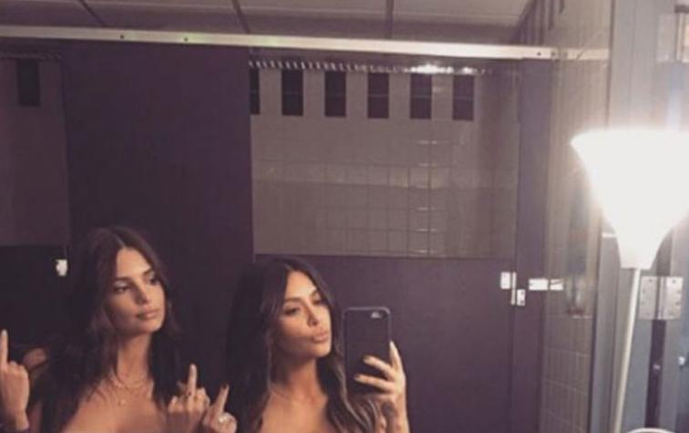 Kim Kardashian publica nueva foto desnuda junto a Emily Ratajkowski