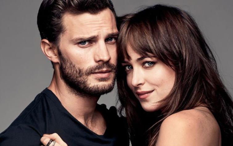Dakota Johnson y Jamie Dornan se ven muy amistosos en el set de "50 sombras más oscuras"