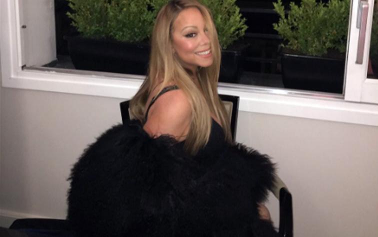 Mariah Carey llegó a fiesta en Las Vegas sin pantalones