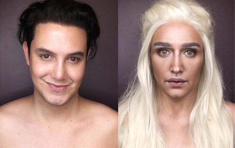 Hombre personifica con maquillaje a mujeres de “Game Of Thrones”