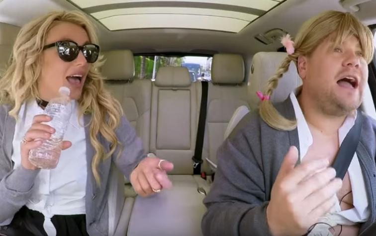 Britney Spears se vistió nuevamente de colegiala para Carpool Karaoke