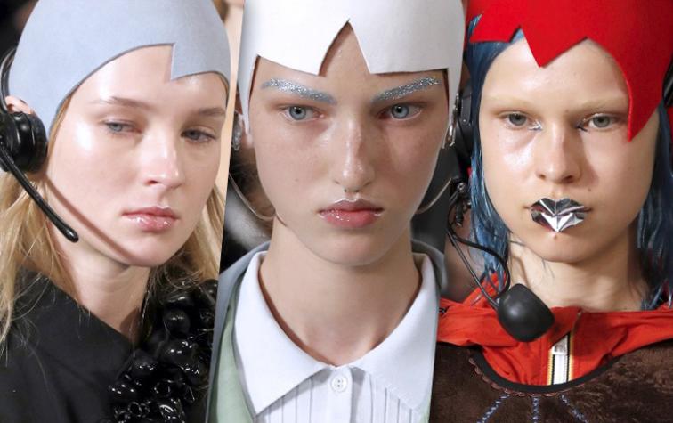 Maquillaje con mucho color fue la propuesta de Margiela