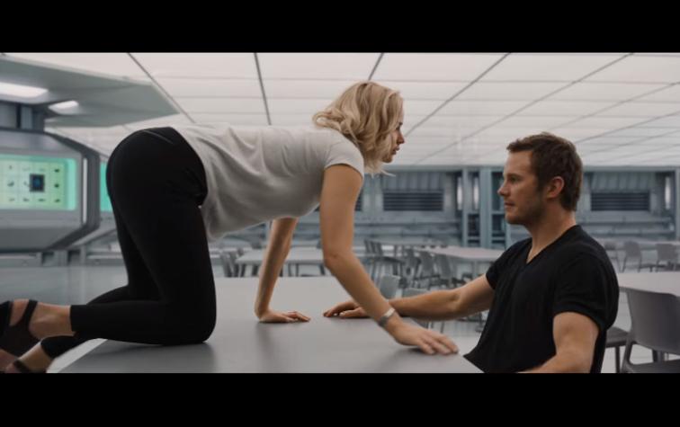 Lanzan tráiler de “Passengers”, película que junta a Chris Pratt y Jennifer Lawrence