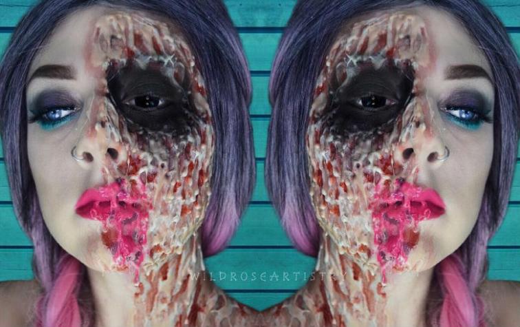 “Cara derretida” el efecto más terrorífico para Halloween